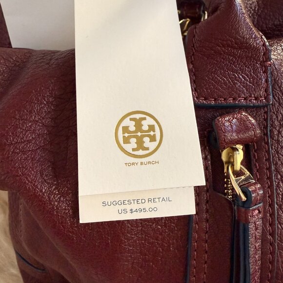 Tory Burch Brody Satchel - Deep Berry - Picture 8 of 8